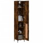 vidaXL Credenza Rovere Fumo 34,5x34x180 cm in Legno Multistrato vidaXL Credenza Rovere Fumo 34,5x34x180 cm in Legno Multistrato