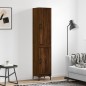 vidaXL Credenza Rovere Marrone 34,5x34x180 cm in Legno Multistrato vidaXL Credenza Rovere Marrone 34,5x34x180 cm in Legno Multistrato