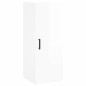 vidaXL Credenza 34,5x34x180 cm in Legno Multistrato Bianco Lucido