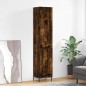 vidaXL Credenza Rovere Fumo 34,5x34x180 cm in Legno Multistrato vidaXL Credenza Rovere Fumo 34,5x34x180 cm in Legno Multistrato