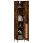 vidaXL Credenza Rovere Fumo 34,5x34x180 cm in Legno Multistrato vidaXL Credenza Rovere Fumo 34,5x34x180 cm in Legno Multistrato