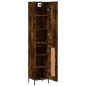 vidaXL Credenza Rovere Fumo 34,5x34x180 cm in Legno Multistrato vidaXL Credenza Rovere Fumo 34,5x34x180 cm in Legno Multistrato
