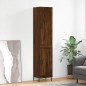 vidaXL Credenza Rovere Marrone 34,5x34x180 cm in Legno Multistrato vidaXL Credenza Rovere Marrone 34,5x34x180 cm in Legno Multistrato