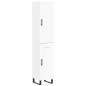 vidaXL Credenza Bianca 34,5x34x180 cm in Legno Multistrato vidaXL Credenza Bianca 34,5x34x180 cm in Legno Multistrato