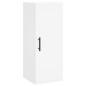 vidaXL Credenza Bianca 34,5x34x180 cm in Legno Multistrato vidaXL Credenza Bianca 34,5x34x180 cm in Legno Multistrato