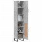 vidaXL Credenza Grigio Cemento 34,5x34x180 cm in Legno Multistrato vidaXL Credenza Grigio Cemento 34,5x34x180 cm in Legno Multistrato