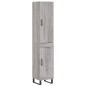 vidaXL Credenza Grigio Sonoma 34,5x34x180 cm in Legno Multistrato vidaXL Credenza Grigio Sonoma 34,5x34x180 cm in Legno Multistrato