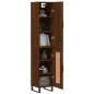 vidaXL Credenza Rovere Marrone 34,5x34x180 cm in Legno Multistrato vidaXL Credenza Rovere Marrone 34,5x34x180 cm in Legno Multistrato