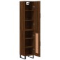 vidaXL Credenza Rovere Marrone 34,5x34x180 cm in Legno Multistrato vidaXL Credenza Rovere Marrone 34,5x34x180 cm in Legno Multistrato