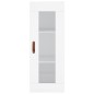 vidaXL Credenza Bianca 34,5x34x180 cm in Legno Multistrato vidaXL Credenza Bianca 34,5x34x180 cm in Legno Multistrato