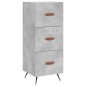 vidaXL Credenza Grigio Cemento 34,5x34x180 cm in Legno Multistrato vidaXL Credenza Grigio Cemento 34,5x34x180 cm in Legno Multistrato