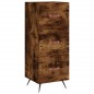 vidaXL Credenza Rovere Fumo 34,5x34x180 cm in Legno Multistrato vidaXL Credenza Rovere Fumo 34,5x34x180 cm in Legno Multistrato