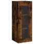 vidaXL Credenza Rovere Fumo 34,5x34x180 cm in Legno Multistrato vidaXL Credenza Rovere Fumo 34,5x34x180 cm in Legno Multistrato