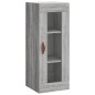 vidaXL Credenza Grigio Sonoma 34,5x34x180 cm in Legno Multistrato vidaXL Credenza Grigio Sonoma 34,5x34x180 cm in Legno Multistrato
