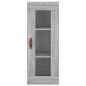 vidaXL Credenza Grigio Sonoma 34,5x34x180 cm in Legno Multistrato vidaXL Credenza Grigio Sonoma 34,5x34x180 cm in Legno Multistrato
