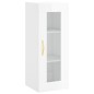 vidaXL Credenza 34,5x34x180 cm in Legno Multistrato Bianco Lucido vidaXL Credenza 34,5x34x180 cm in Legno Multistrato Bianco Lucido