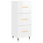 vidaXL Credenza 34,5x34x180 cm in Legno Multistrato Bianco Lucido vidaXL Credenza 34,5x34x180 cm in Legno Multistrato Bianco Lucido