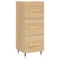 vidaXL Credenza Rovere Sonoma 34,5x34x180 cm in Legno Multistrato vidaXL Credenza Rovere Sonoma 34,5x34x180 cm in Legno Multistrato