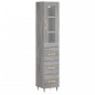 vidaXL Credenza Grigio Sonoma 34,5x34x180 cm in Legno Multistrato vidaXL Credenza Grigio Sonoma 34,5x34x180 cm in Legno Multistrato