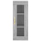 vidaXL Credenza Grigio Sonoma 34,5x34x180 cm in Legno Multistrato vidaXL Credenza Grigio Sonoma 34,5x34x180 cm in Legno Multistrato