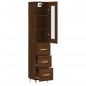 vidaXL Credenza Rovere Marrone 34,5x34x180 cm in Legno Multistrato vidaXL Credenza Rovere Marrone 34,5x34x180 cm in Legno Multistrato