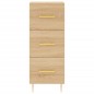 vidaXL Credenza Rovere Sonoma 34,5x34x180 cm in Legno Multistrato vidaXL Credenza Rovere Sonoma 34,5x34x180 cm in Legno Multistrato