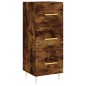 vidaXL Credenza Rovere Fumo 34,5x34x180 cm in Legno Multistrato vidaXL Credenza Rovere Fumo 34,5x34x180 cm in Legno Multistrato