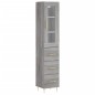 vidaXL Credenza Grigio Sonoma 34,5x34x180 cm in Legno Multistrato vidaXL Credenza Grigio Sonoma 34,5x34x180 cm in Legno Multistrato