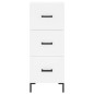 vidaXL Credenza Bianca 34,5x34x180 cm in Legno Multistrato