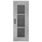 vidaXL Credenza Grigio Cemento 34,5x34x180 cm in Legno Multistrato vidaXL Credenza Grigio Cemento 34,5x34x180 cm in Legno Multistrato