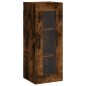 vidaXL Credenza Rovere Fumo 34,5x34x180 cm in Legno Multistrato vidaXL Credenza Rovere Fumo 34,5x34x180 cm in Legno Multistrato