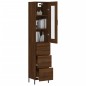 vidaXL Credenza Rovere Marrone 34,5x34x180 cm in Legno Multistrato vidaXL Credenza Rovere Marrone 34,5x34x180 cm in Legno Multistrato
