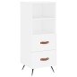 vidaXL Credenza Bianca 34,5x34x180 cm in Legno Multistrato vidaXL Credenza Bianca 34,5x34x180 cm in Legno Multistrato