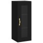 vidaXL Credenza Nera 34,5x34x180 cm in Legno Multistrato vidaXL Credenza Nera 34,5x34x180 cm in Legno Multistrato