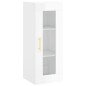 vidaXL Credenza 34,5x34x180 cm in Legno Multistrato Bianco Lucido vidaXL Credenza 34,5x34x180 cm in Legno Multistrato Bianco Lucido