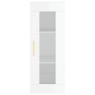 vidaXL Credenza 34,5x34x180 cm in Legno Multistrato Bianco Lucido vidaXL Credenza 34,5x34x180 cm in Legno Multistrato Bianco Lucido