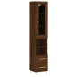 vidaXL Credenza Rovere Marrone 34,5x34x180 cm in Legno Multistrato vidaXL Credenza Rovere Marrone 34,5x34x180 cm in Legno Multistrato
