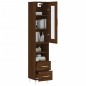 vidaXL Credenza Rovere Marrone 34,5x34x180 cm in Legno Multistrato vidaXL Credenza Rovere Marrone 34,5x34x180 cm in Legno Multistrato