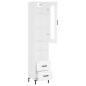 vidaXL Credenza Bianca 34,5x34x180 cm in Legno Multistrato vidaXL Credenza Bianca 34,5x34x180 cm in Legno Multistrato