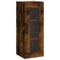 vidaXL Credenza Rovere Fumo 34,5x34x180 cm in Legno Multistrato vidaXL Credenza Rovere Fumo 34,5x34x180 cm in Legno Multistrato
