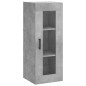 vidaXL Credenza Grigio Cemento 34,5x34x180 cm in Legno Multistrato vidaXL Credenza Grigio Cemento 34,5x34x180 cm in Legno Multistrato