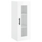 vidaXL Credenza 34,5x34x180 cm in Legno Multistrato Bianco Lucido vidaXL Credenza 34,5x34x180 cm in Legno Multistrato Bianco Lucido