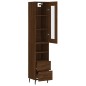 vidaXL Credenza Rovere Marrone 34,5x34x180 cm in Legno Multistrato vidaXL Credenza Rovere Marrone 34,5x34x180 cm in Legno Multistrato
