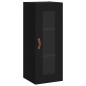 vidaXL Credenza Nera 34,5x34x180 cm in Legno Multistrato vidaXL Credenza Nera 34,5x34x180 cm in Legno Multistrato