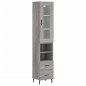 vidaXL Credenza Grigio Sonoma 34,5x34x180 cm in Legno Multistrato vidaXL Credenza Grigio Sonoma 34,5x34x180 cm in Legno Multistrato
