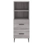 vidaXL Credenza Grigio Sonoma 34,5x34x180 cm in Legno Multistrato vidaXL Credenza Grigio Sonoma 34,5x34x180 cm in Legno Multistrato