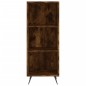 vidaXL Credenza Rovere Fumo 34,5x34x180 cm in Legno Multistrato vidaXL Credenza Rovere Fumo 34,5x34x180 cm in Legno Multistrato