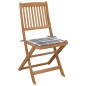 Sedie da Giardino Pieghevoli 6 pz con Cuscini Massello Acacia Sedie da Giardino Pieghevoli 6 pz con Cuscini Massello Acacia
