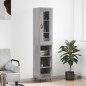 vidaXL Credenza Grigio Sonoma 34,5x34x180 cm in Legno Multistrato vidaXL Credenza Grigio Sonoma 34,5x34x180 cm in Legno Multistrato