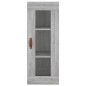 vidaXL Credenza Grigio Sonoma 34,5x34x180 cm in Legno Multistrato vidaXL Credenza Grigio Sonoma 34,5x34x180 cm in Legno Multistrato